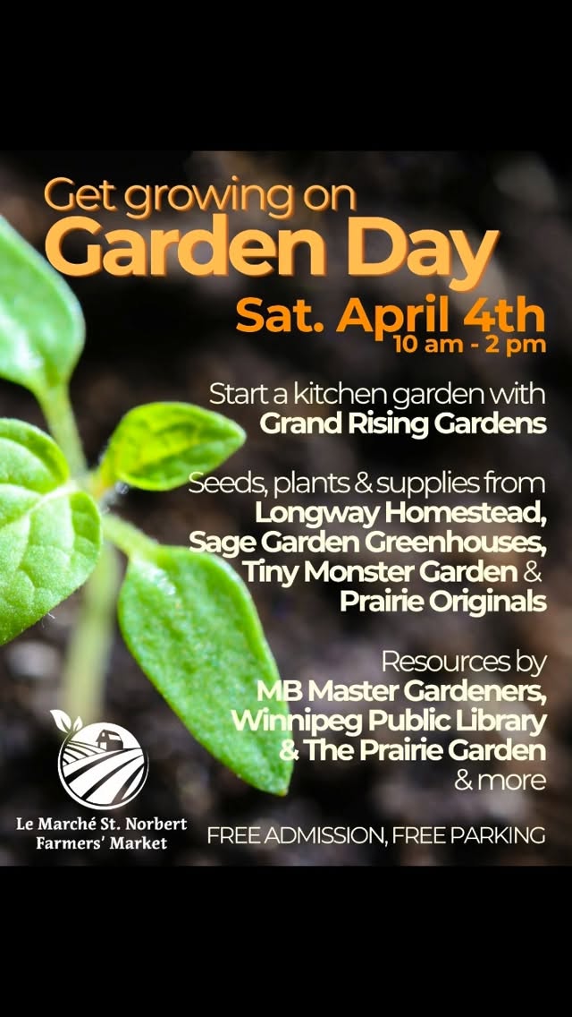 Anyone else ready for garden season?? This Saturday, April 4th is Garden Day @stnorbertfarmersmarket 🌱 Whether you alre