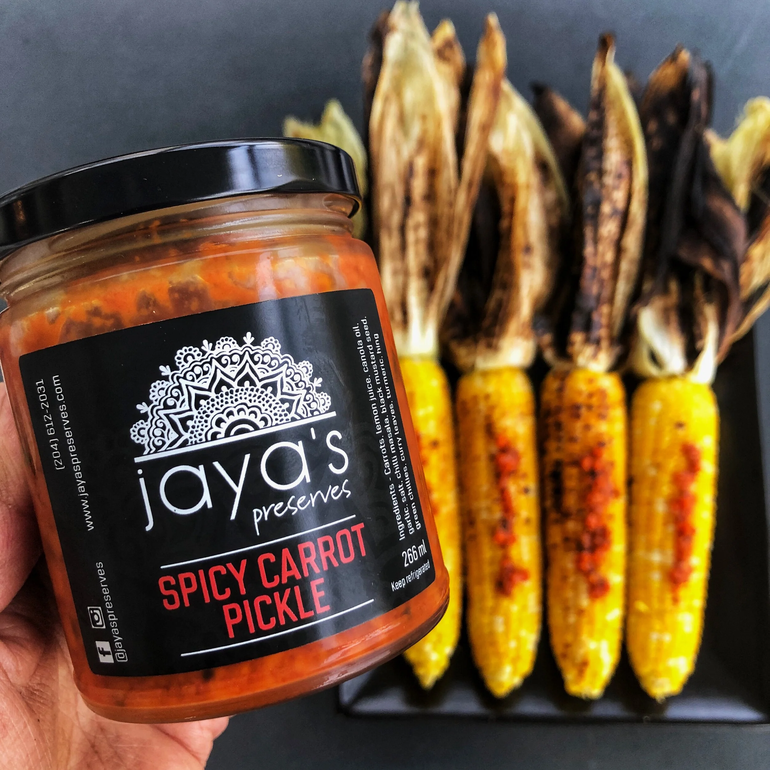 Spicy Carrot Pickle jar