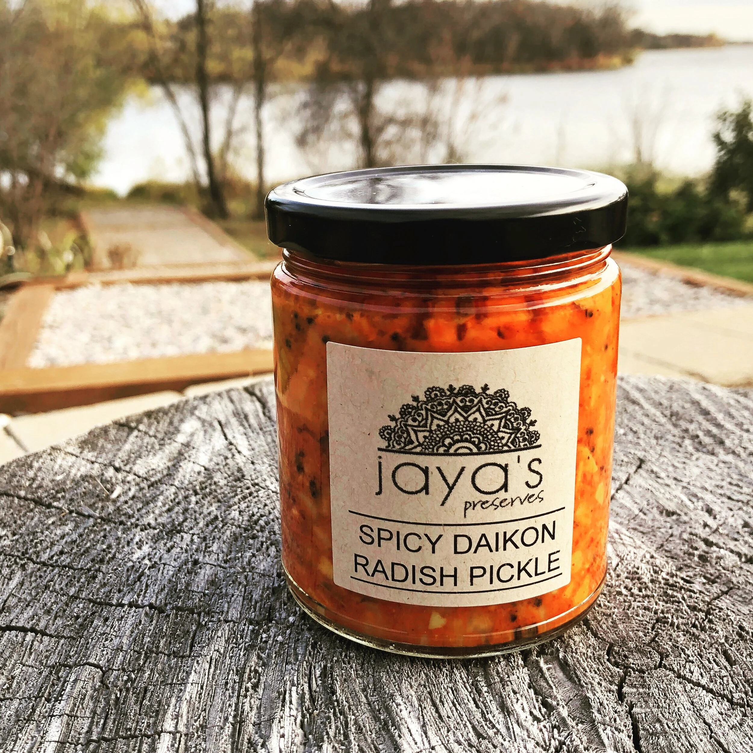 Spicy Daikon Radish Pickle jar